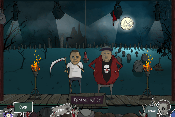Temne kecy website preview